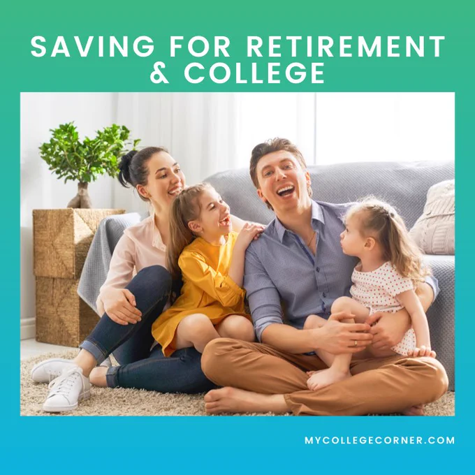 Happy Family Saving For Retirement & College 