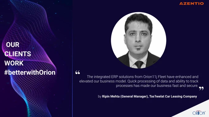 Tas'heelat Car Leasing Company speaks about the benefits with Orion ERP