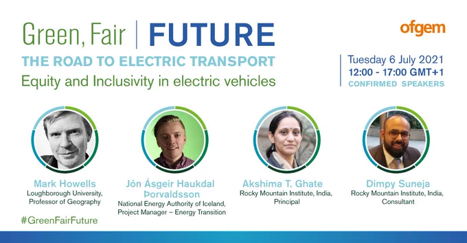 Road to Electric Transport | Live, virtual event from Ofgem on 06/07 12-5pm GMT 1 | #GreenFairFuture