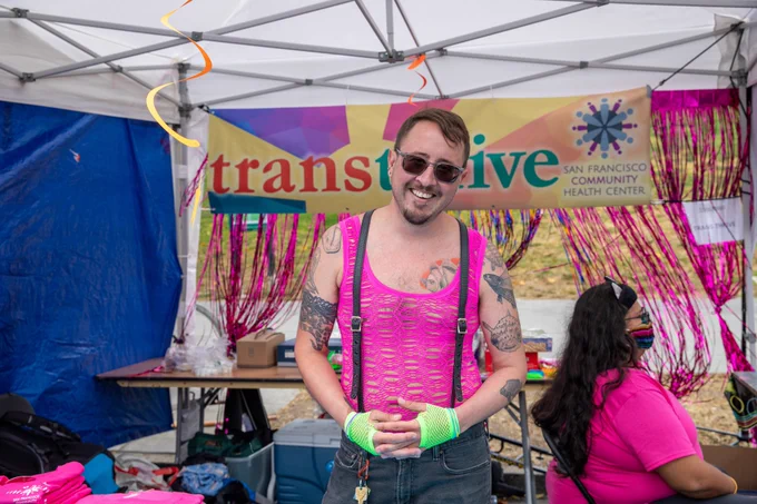 The Trans:Thrive booth at Trans March