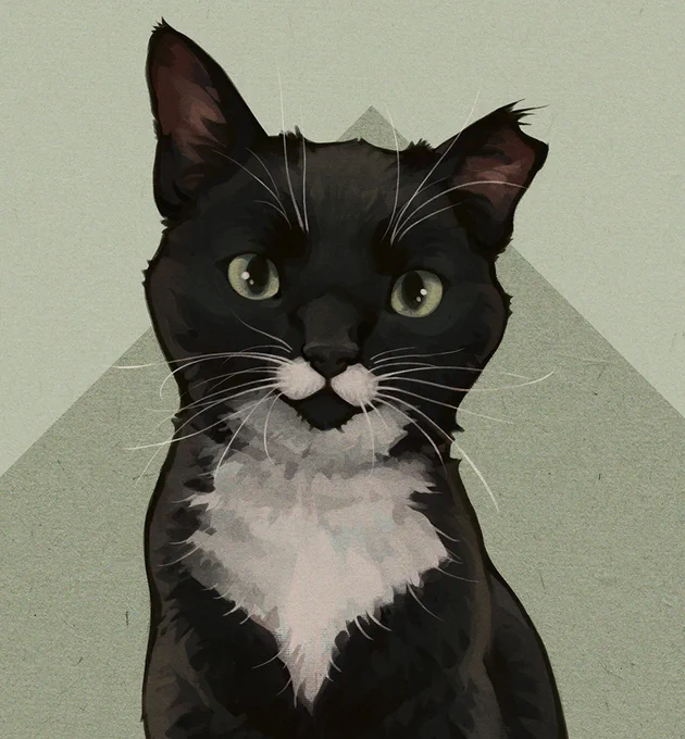 A closer crop of the previous illustration, focused on Digby's face.