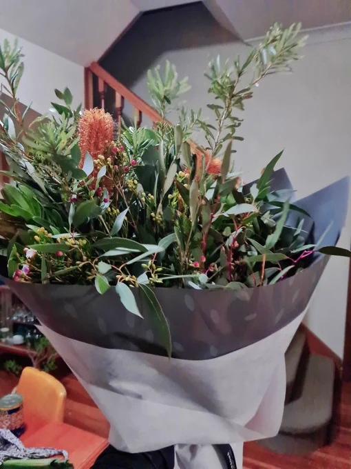 a big bunch of native flowers 