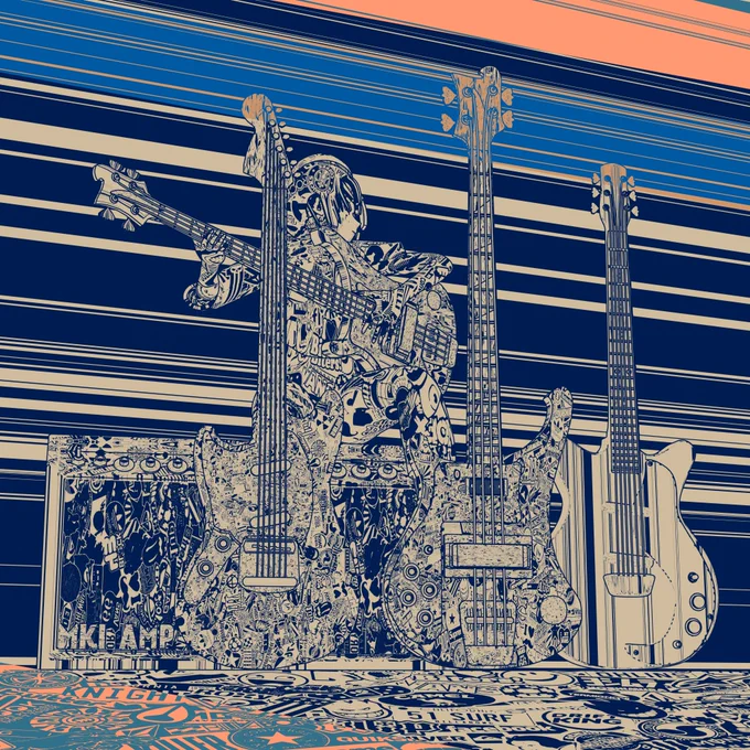 Post-processing in Affinity Designer, but with another layer of exclusion