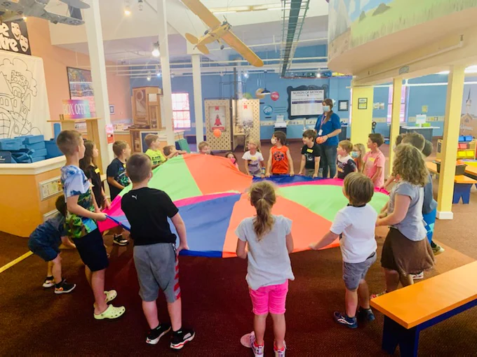 Gannon's Mobile STEM Lab brought drones, activities and simulators for Mini Makers at @eriekidsmuseum summer camp to experience and fly. 