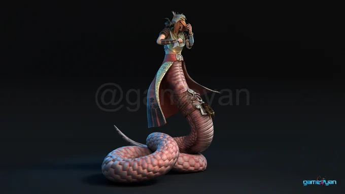 Stheno – Fantasy Female 3D Character  Dallas - Texas
 CLIENT: ART
 PROJECT: LOW POLY CONCEPT CHARACTER
 CATEGORY: 3D GAME CHARACTERS

STHENO IS CONCEPT OF GORGON SISTERS.
We develop Low Poly Character With Micro Detail Texture for CGI Open World Game. Its Fantasy Female 3D Character of GORGON SISTERS.

Gameyan is movie and game art outsourcing studio in India provide 2D and 3D model, texture, shading, rig and animation for all games (mobile, PS, Xbox, Desktop) and feature movie film animation, cartoon series, TV commercial.

Our professional team of artists can develop variety of 3D art content for movie and video games along with low optimized characters for mobile and virtual reality interactive games.

for more: https://gameyan.com/game-art-outsourcing.html
