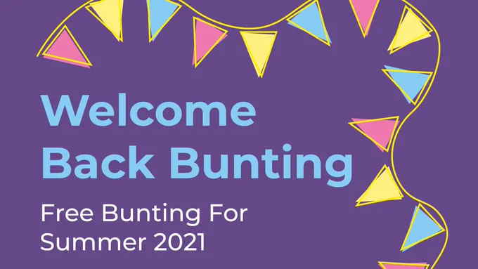 Bunting provided by Harrogate Borough Council,  European Regional Development Fund and, HM Government.