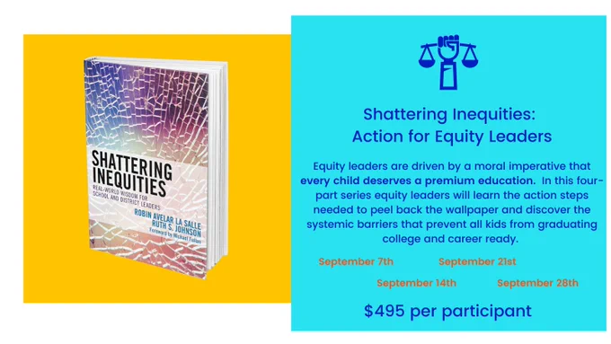    BIG ANNOUNCEMENT    Registration is now open for our 4 session series "Shattering Inequities: Act