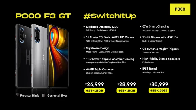 Poco F3 GT