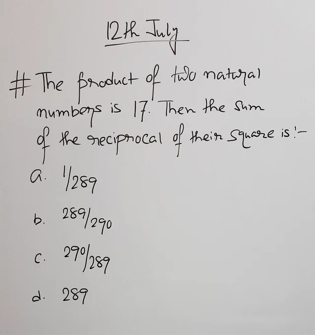Find the solution- by @MathMagic5