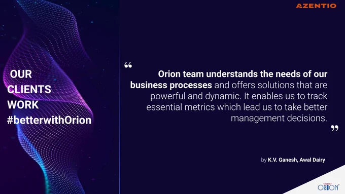Awal Dairy Company sheds light on the collaborative nature of work at Orion