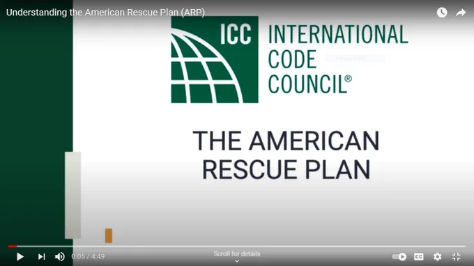 video screen capture from ICC's Understanding the American Rescue Plan explainer video