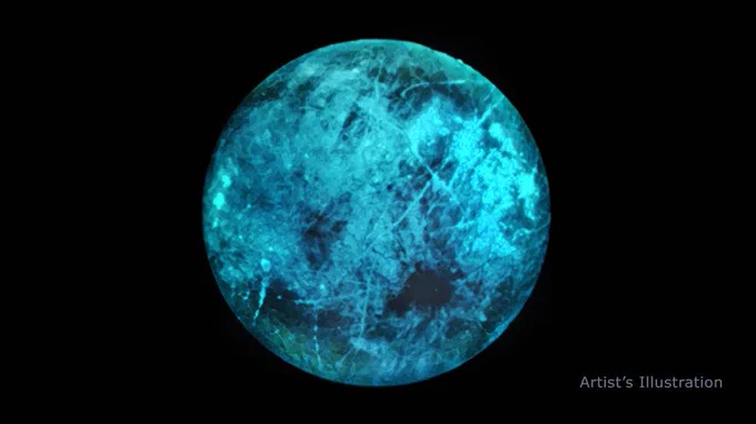Illustration of Jupiter moon Europa