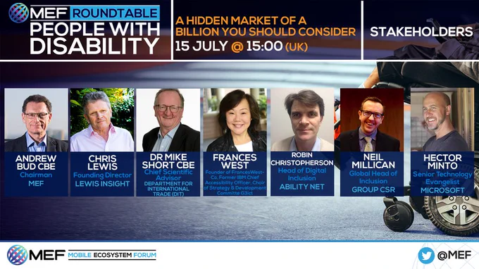 MEF Roundtable - People with Disability featuring the 7 key speakers of the day