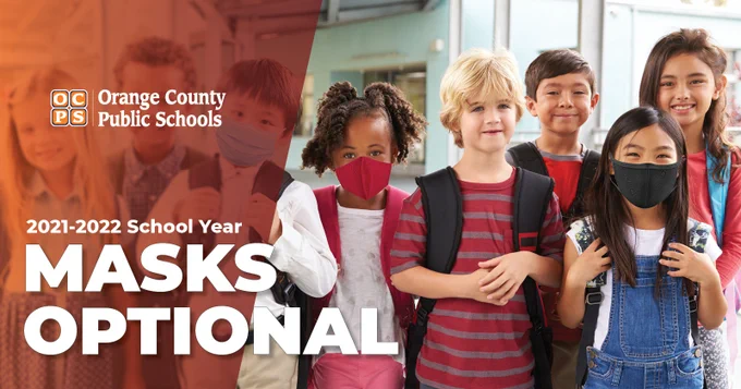 Masks optional for 2021-22 school year at OCPS.