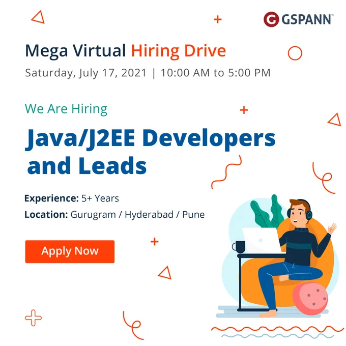 GSPANN is conducting a virtual walk-in for seasoned Java/J2EE Developers and Leads on Saturday, July 17. The incumbent must have excellent programming skills and can expertly design, develop, debug, and support software components to improve business outcomes.

Apply now.

#GSPANNHiringDrive #JavaDevelopers #JavaLeads #JavaJobs #J2ee #Microservices #SpringBoot #SpringFramework #Spring #JavaScript #React #Angular #Docker #Kubernetes #Containers #Containerization
