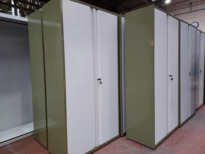 Two tone office storage cabinets