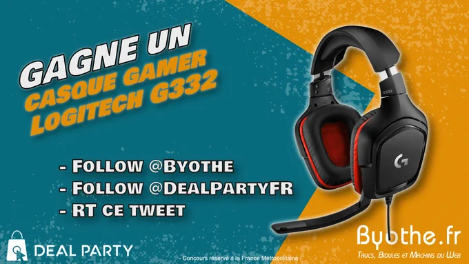 Concours Casque Gamer Logitech avec DealPartyFR