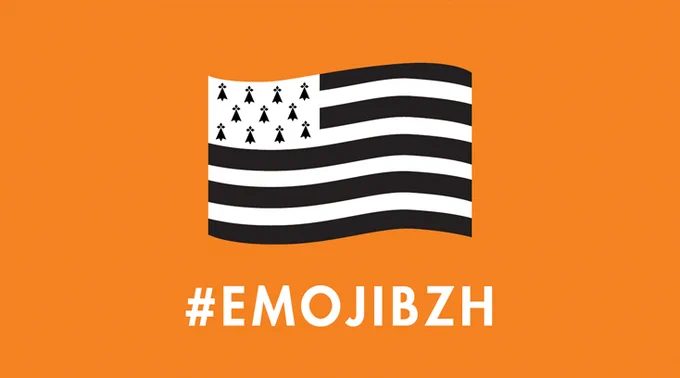 Drapeau breton avec #emojibzh