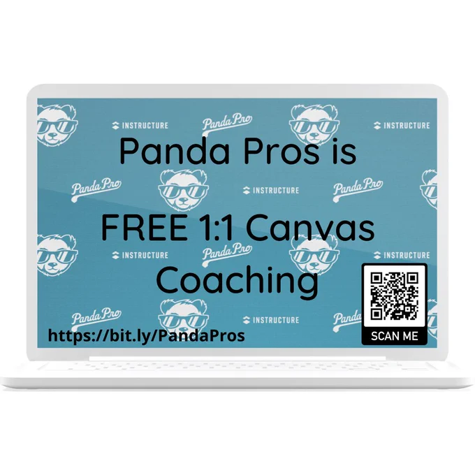 Panda Pros is free one on one Canvas Coaching. You can learn more at https://bit.ly/PandaPros. 