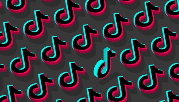 TikTok symbol background wallpaper.
