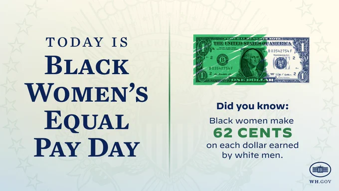 A graphic showcasing the pay disparities black women face