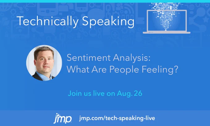 social tiles for Technically Speaking webinar on sentiment analysis in August 2021