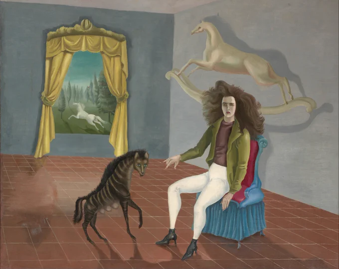 A surrealist self-portrait by Leonora Carrington