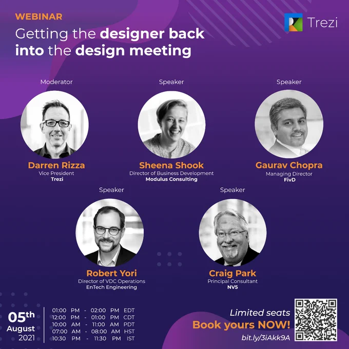 poster with the webinar panelist headshots.