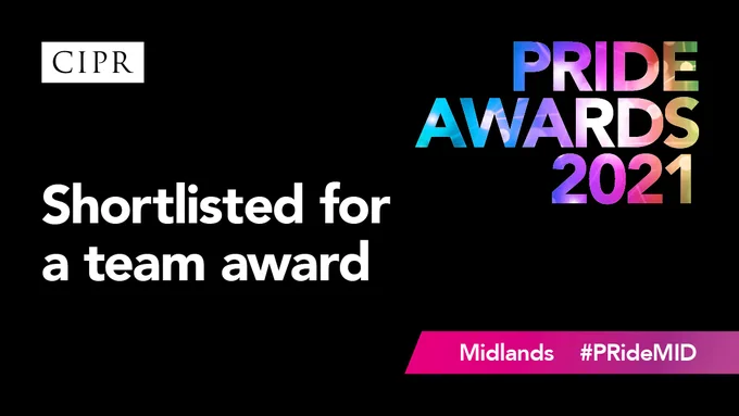 Shortlisted for a team award in the Midlands region