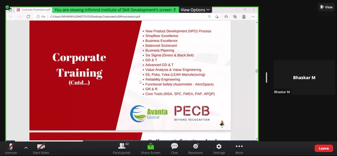 Conducted another  webinar  on Sustainability and Business Performance through Sedex Solutions for our Bangladesh audience. People from various organisations attended this exciting session and found it to be fruitful and informative! Speaker for the day was Ms. Sayantani Das Sahoo, a Fair Trade, Social Responsibility & Sustainability Management professional with 15 years of experience in managing and consulting various CSR and other projects. Overall response received from the participants was Very Good!

#webinar #onlinewebinar #corporatetraining #onlinecorporatetraining #iisd #infimindcorporatetrainingprogramme #sustainability #businessperformance #sedex #infimindtrainingprogrammeontimemanagement #businesssustainability

to know more about what we, please visit us at: www.infimindconsultants.com | www.infimindinstitute.com 

Please contact us for more updates regarding our upcoming webinars/training programmes: 

Ph:  91 88844 49629 |  91 73378 84423 
Email: info@infimindinstitute.co