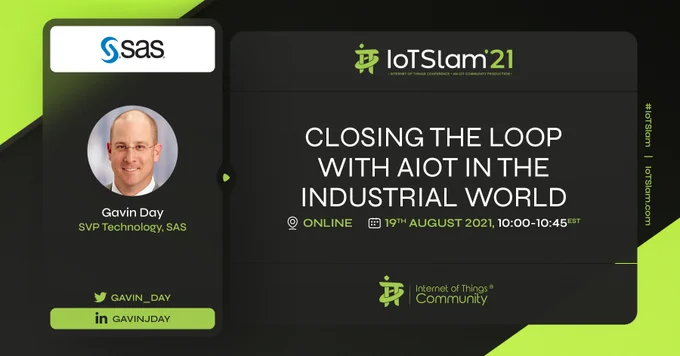 For manufacturing environments, the rapid increase in available information due to IIoT is both an opportunity and a challenge. In this session, SAS Senior Vice President of Technology Strategy Gavin Day explores how all elements of the manufacturing technology – IT, OT and ET – can work together to close the loop and help organization transform business operations. This talk will build off the keynote from SAS CTO Bryan Harris in April, which introduced the concept of closing feedback loops through analytics.
