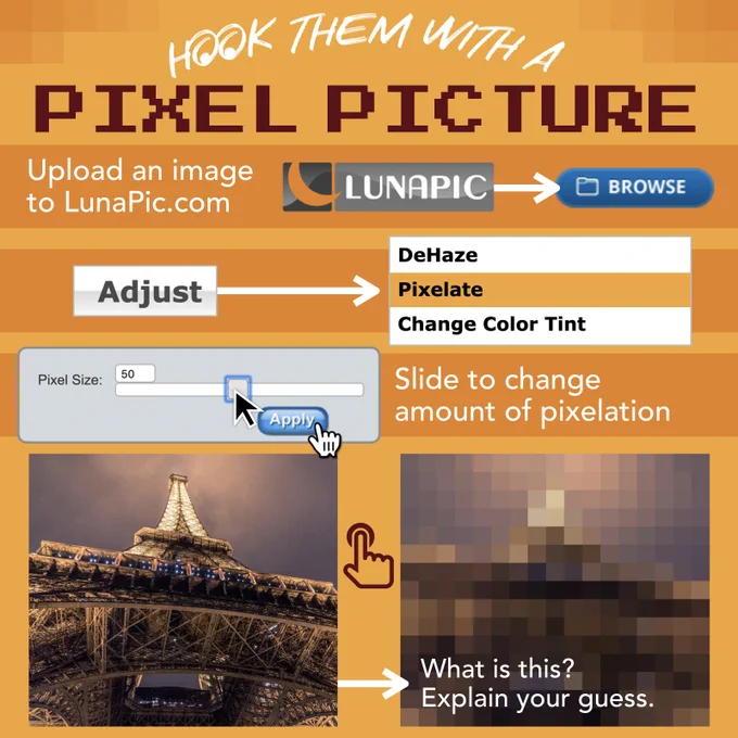 Hook them with a pixel picture