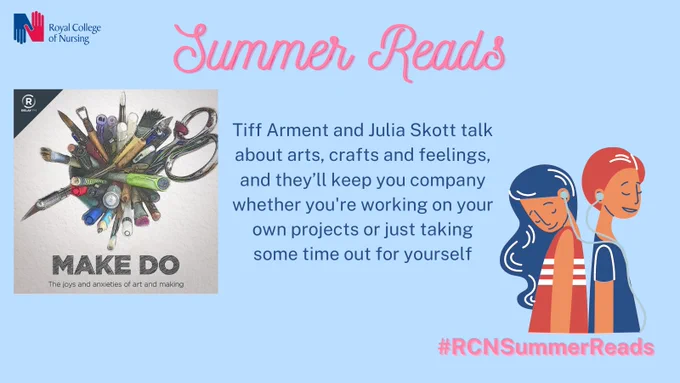 Tiff Arment and Julia Skott talk about arts, crafts and feelings, and they’ll keep you company whether you're working on your own projects or just taking some time out for yourself