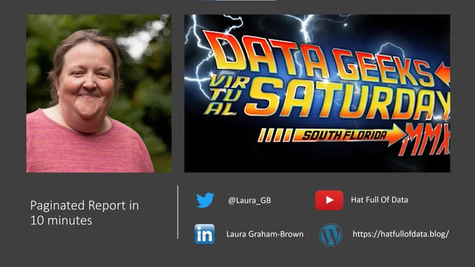 Laura GBs intro slide for the event