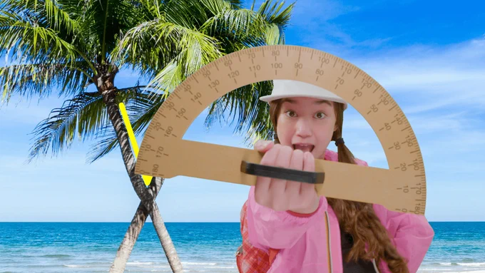 Ava Ro with palm trees sings about math concepts