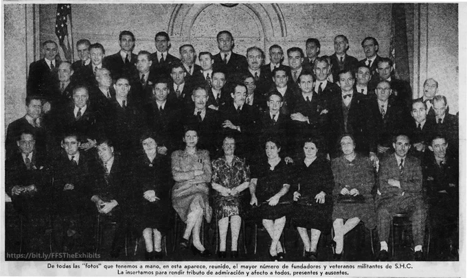 black and white group photo