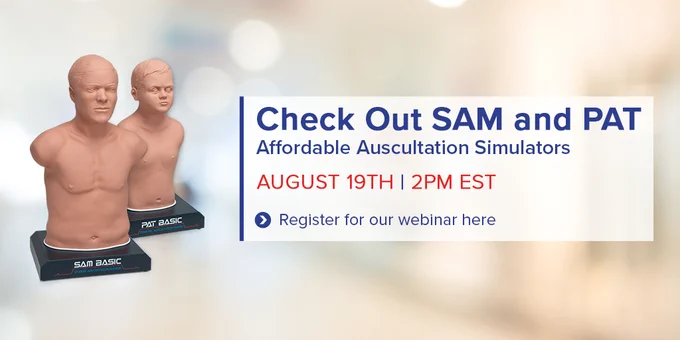 3B Scientific presents affordable auscultation training manikins SAM and PAT by Cardionics
