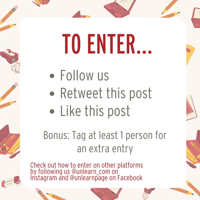 The rules to enter are as follows. You must follow us, retweet this, and like this tweet. For a bonus entry, you can tag a person in the replies.