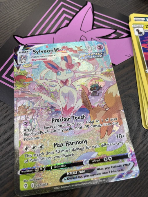 It's the alt art Sylveon Vmax card