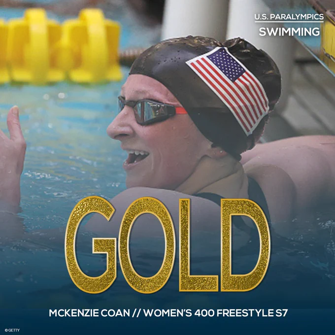 McKenzie Coan winning gold.