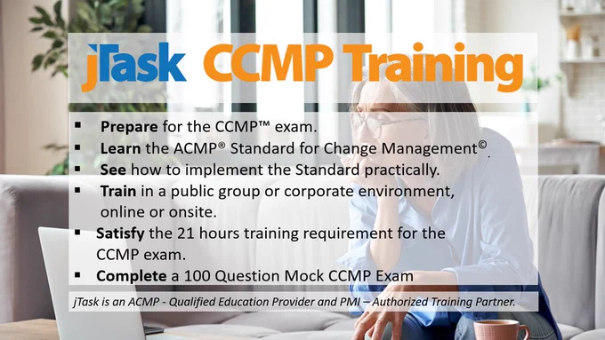 Prepare for the CCMP™ exam. Learn the ACMP® Standard for Change Management©.

