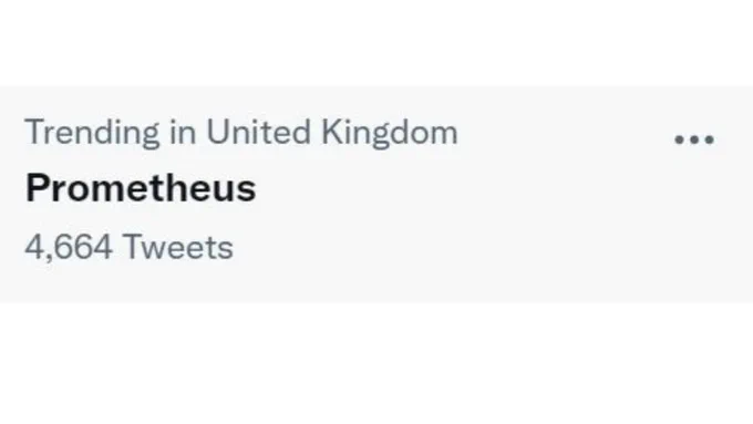Prometheus trending in the United Kingdom