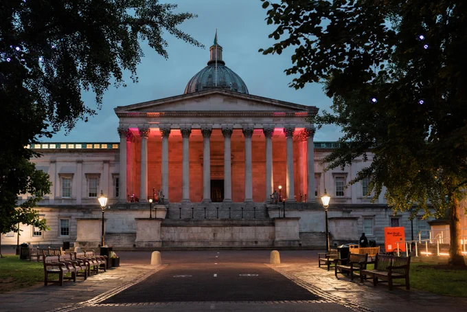 We were proud to light the Portico purple last night, along with landmarks around the world, as part of the global We The 15 movement supporting inclusion for persons with disabilities - 15% of the world's population. 

@GDIHub  #WeThe15 #DisabilityInnovation