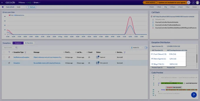 Debugging in production with feature flags