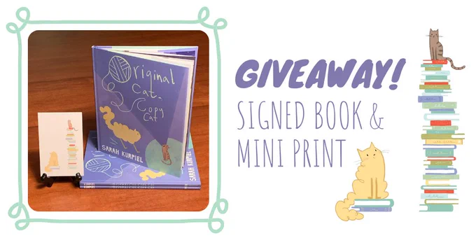 Photo of book Original Cat Copy Cat with words Giveaway
