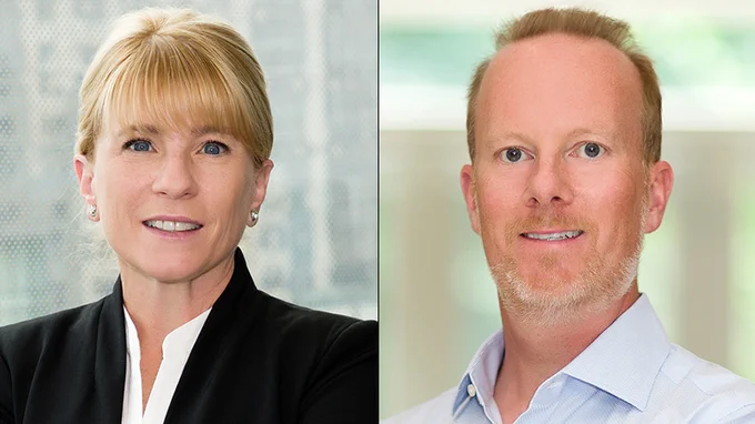 Left to right: Professor Shana Kelley and Professor Ted Sargent

