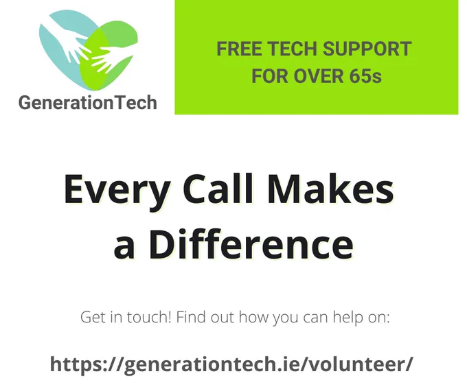 Free Tech Support for Over 65s. Generation Tech.