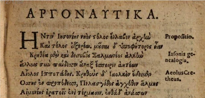 Lorenz Rhodomann: Argonautika, 1588