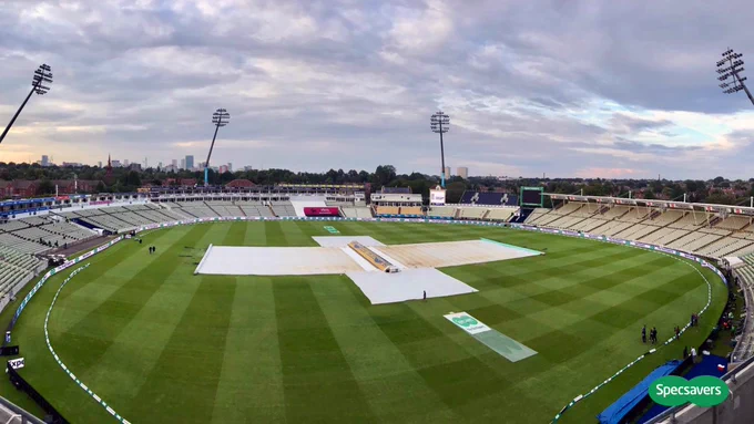 Edgbaston at dusk