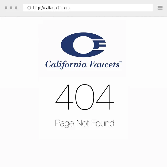 error 404 webpage on calfaucets website